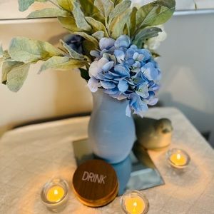 Hand painted acrylic vase